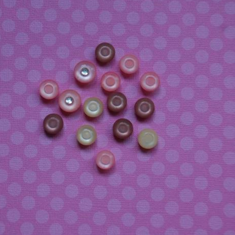 Lot of Pink 6 mm Vintage Buttons