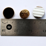 Lot of White, Gold & Black Vintage Buttons