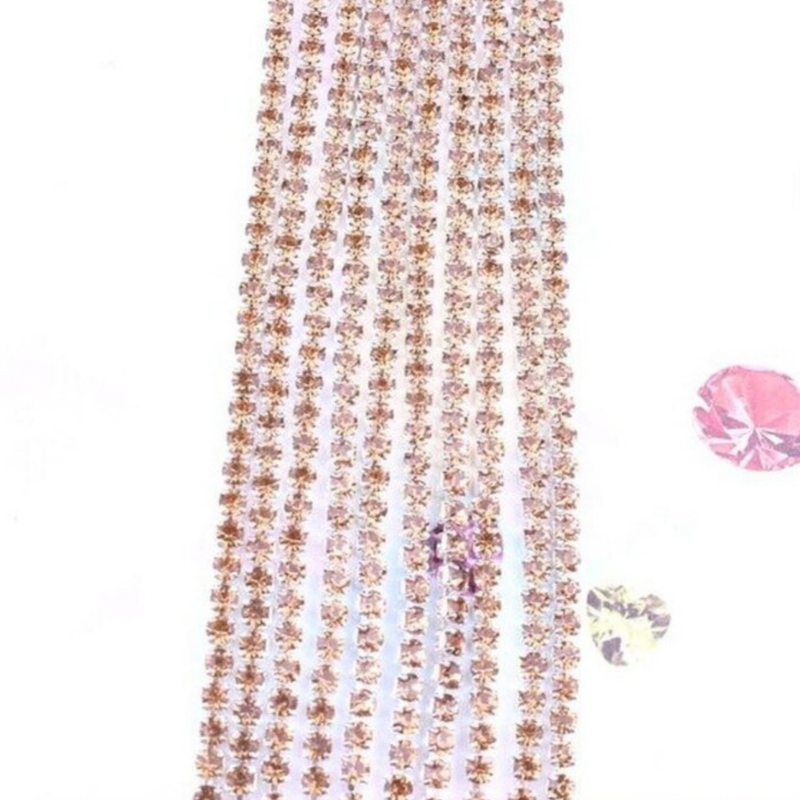 Brown 2 mm Crystal Chain