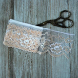 Ivory Brown Vintage Cotton Lace Trim