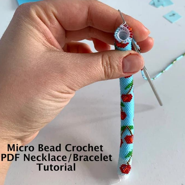 Micro Bead Crochet Cherries Pattern