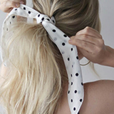 Polka Dot Hair Scrunchies