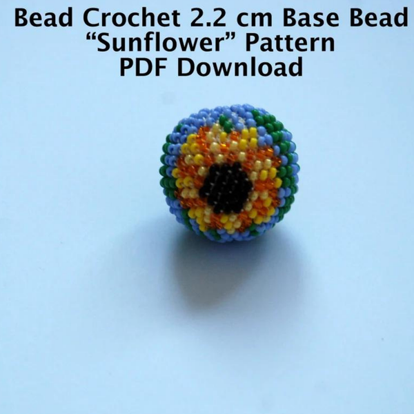 22 mm Beaded Sunflower Bead Tutorial