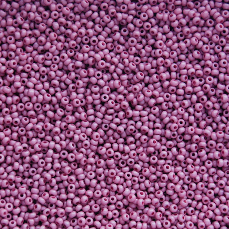 Rocailles Matte Dusty Pink Czech Seed Beads, Size 10/0