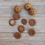 Lot of Gold Metal Vintage Buttons