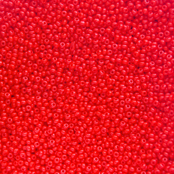 Czech Seed Beads Opaque Light Red Color, 11/0