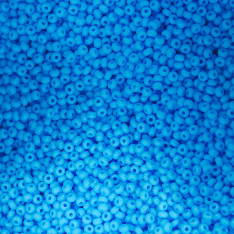 Czech Seed Beads Opaque Light Blue Color, 11/0