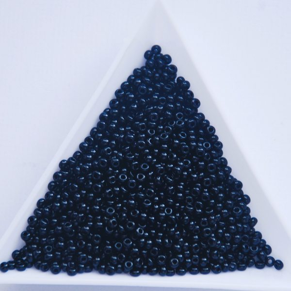 Czech Seed Beads Opaque Black Color, 11/0