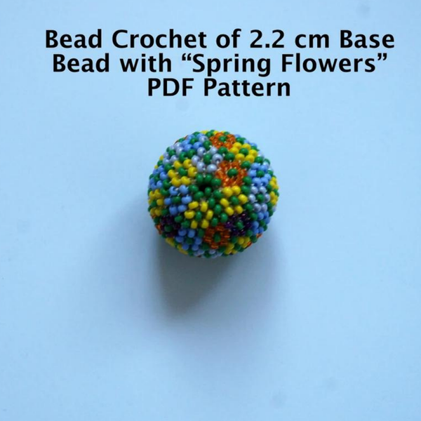 22 mm Beaded Flower Bead Tutorial