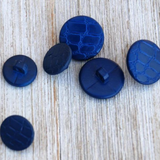 Lot of Blue Plastic Vintage Buttons