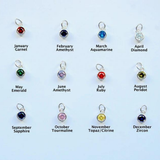 Sterling Silver Birthstone Charm