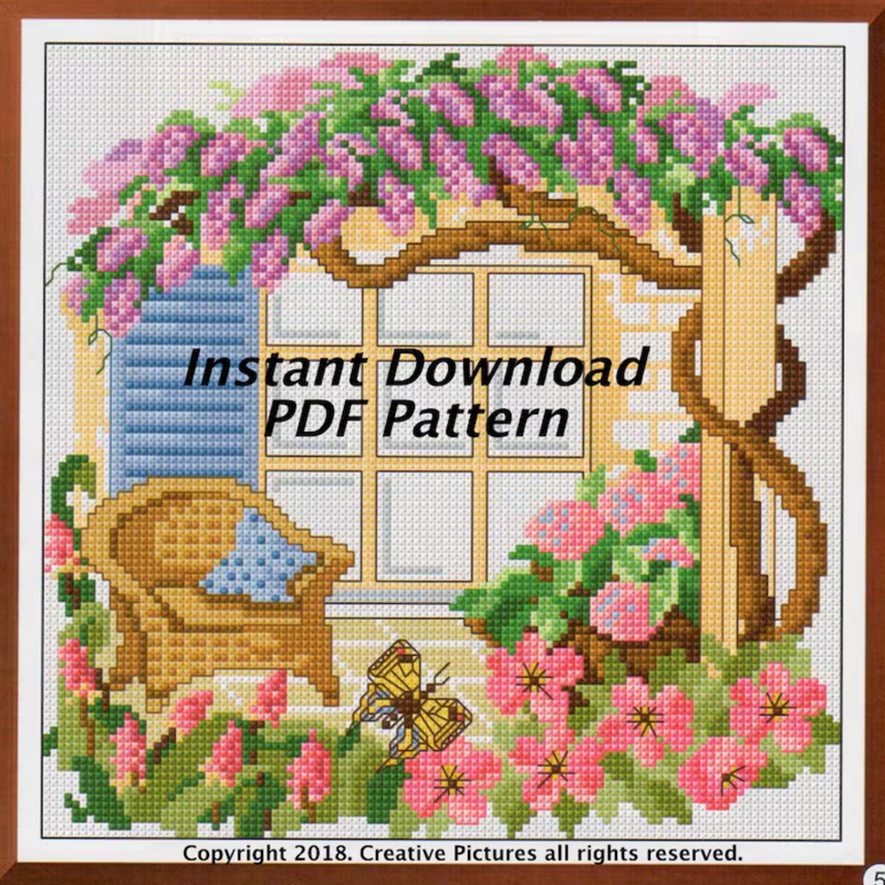 Cottage Country Cross Stitch pdf Pattern