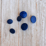 Lot of Blue Plastic Vintage Buttons