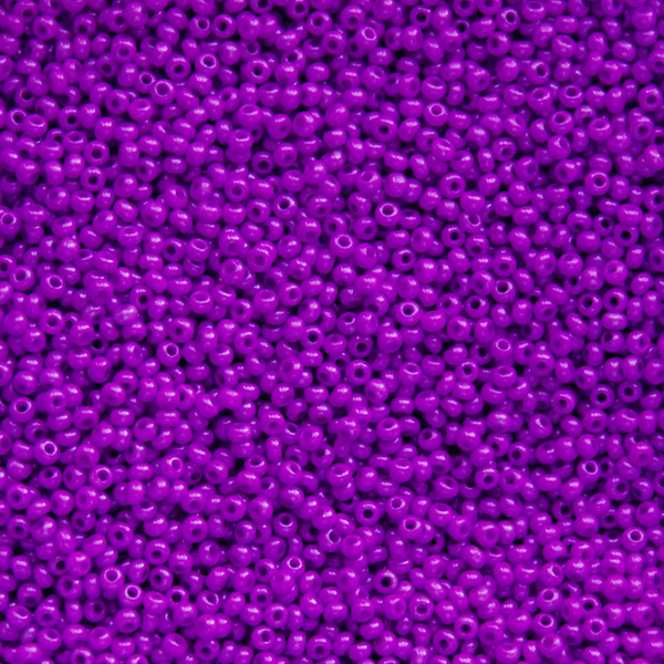 Czech Seed Beads 11/0 in Opaque Fuchsia Dyed Color