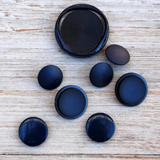 Lot of Deep Blue Plastic Vintage Buttons