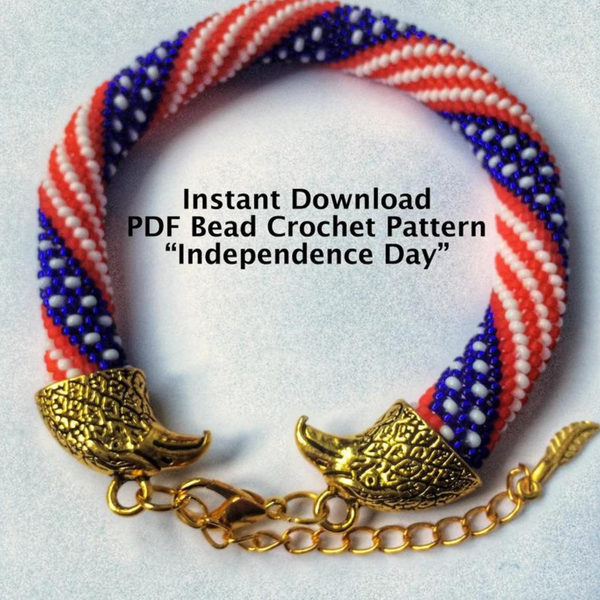 Bead Crochet Pattern 4th of July