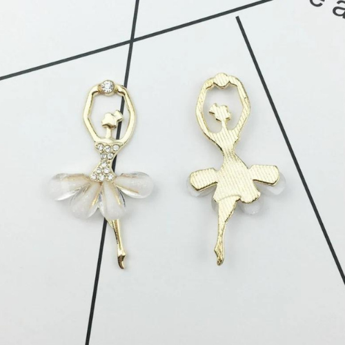 Ballet Dancer Crystal Charm