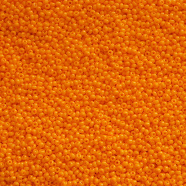 Czech Seed Beads Opaque Light Orange Color, 11/0