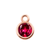 Mini 7 mm Birthstone Rose Gold Charm