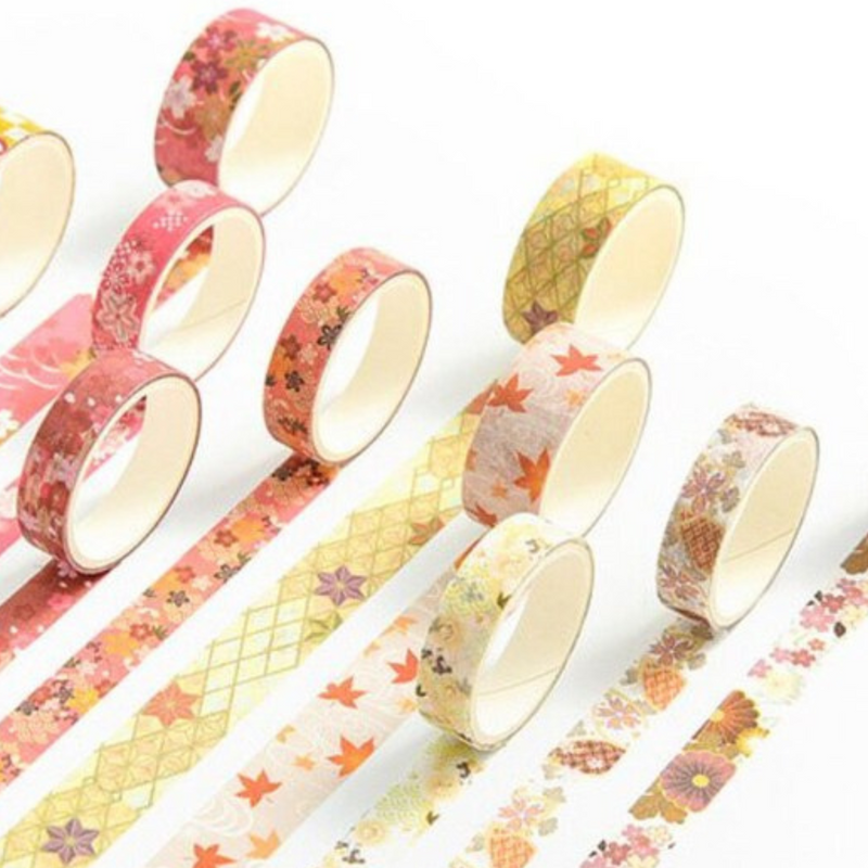 Fall Colors Washi Tape 10 Rolls Set