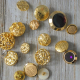 Lot of Gold Vintage Buttons