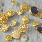 Lot of Gold Vintage Buttons