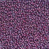 Opaque Medium Brown Luster Czech Seed Beads, Size 10/0