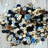 Lot of 7-20 mm Vintage Flat Dome Buttons