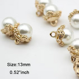 13 mm Faux Pearl Buttons