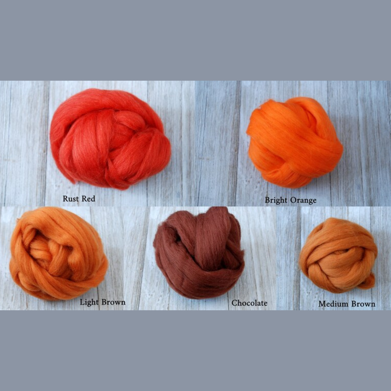 Merino Wool Roving 50 g 21 Microns