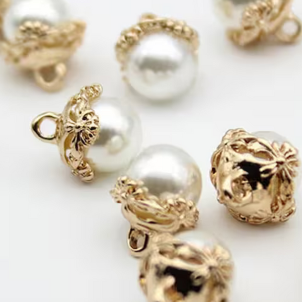 13 mm Faux Pearl Buttons