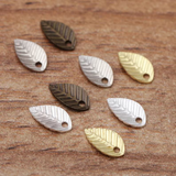 Brass Metal Leaves Charms