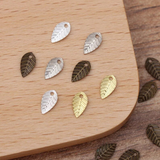 Brass Metal Leaves Charms