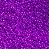 Opaque Dyed Dark Violet Czech Seed Beads, 10/0