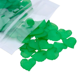 Green Plastic Leaves Spacer Beads