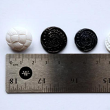 Lot of 15 mm Vintage Black & White Buttons