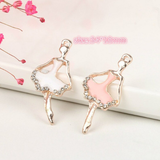 Ballet Dancer Enamel Charm