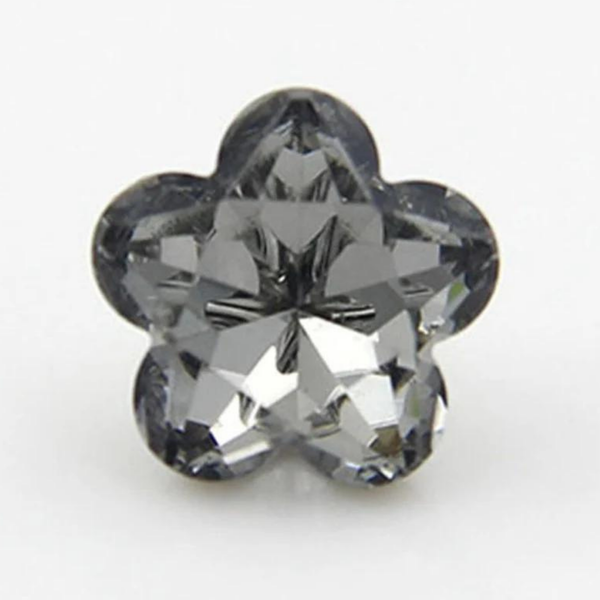 11 mm Flower Blossom Crystal Buttons