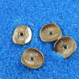 Gold Wavy Spacer Beads