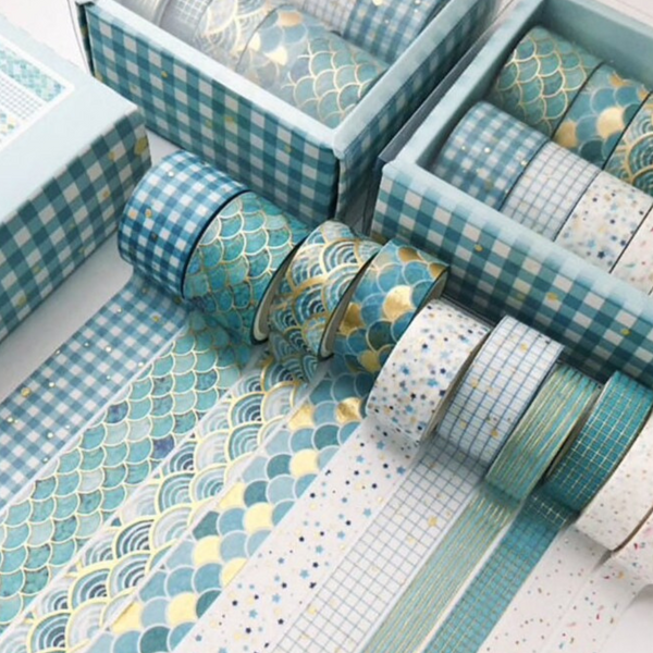 Geometric Washi Tape 10 Rolls Set