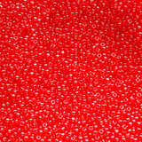 Transparent Dark Orange Luster Czech Seed Beads, 10/0