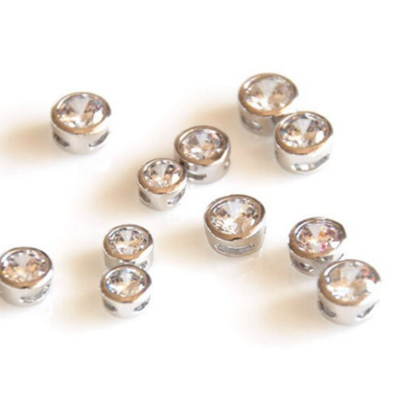 5 mm Zircon Stone Round Spacer Beads