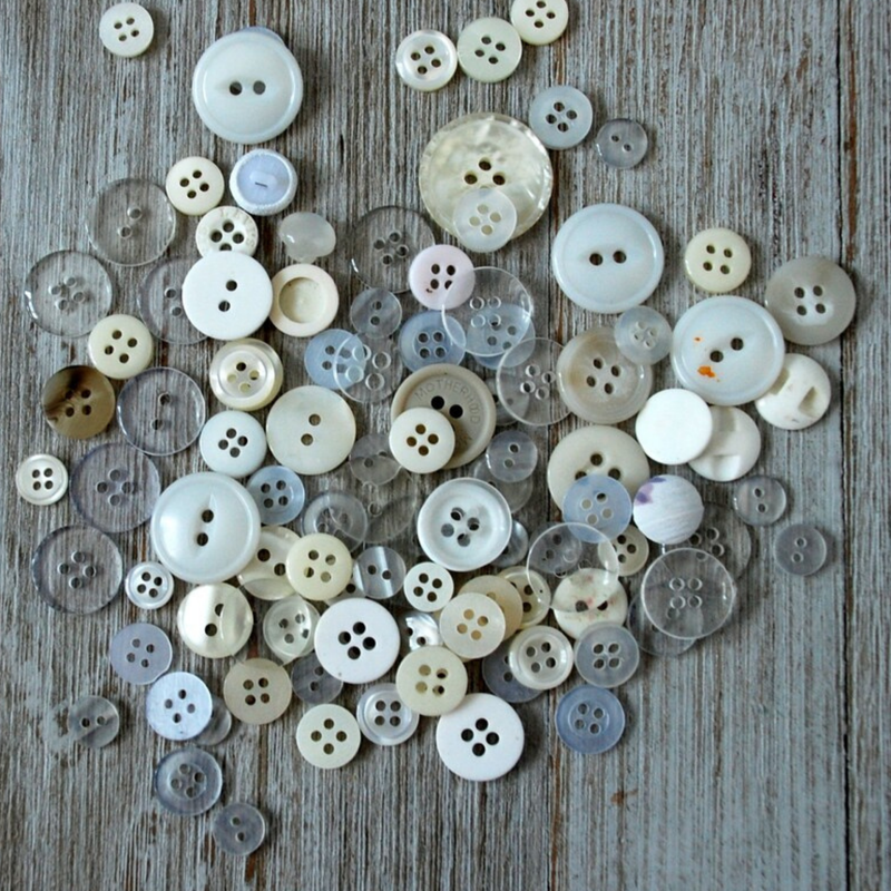 Lot of 10-20 mm Flat Dome Vintage Buttons