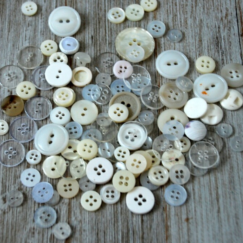 Lot of 10-20 mm Flat Dome Vintage Buttons