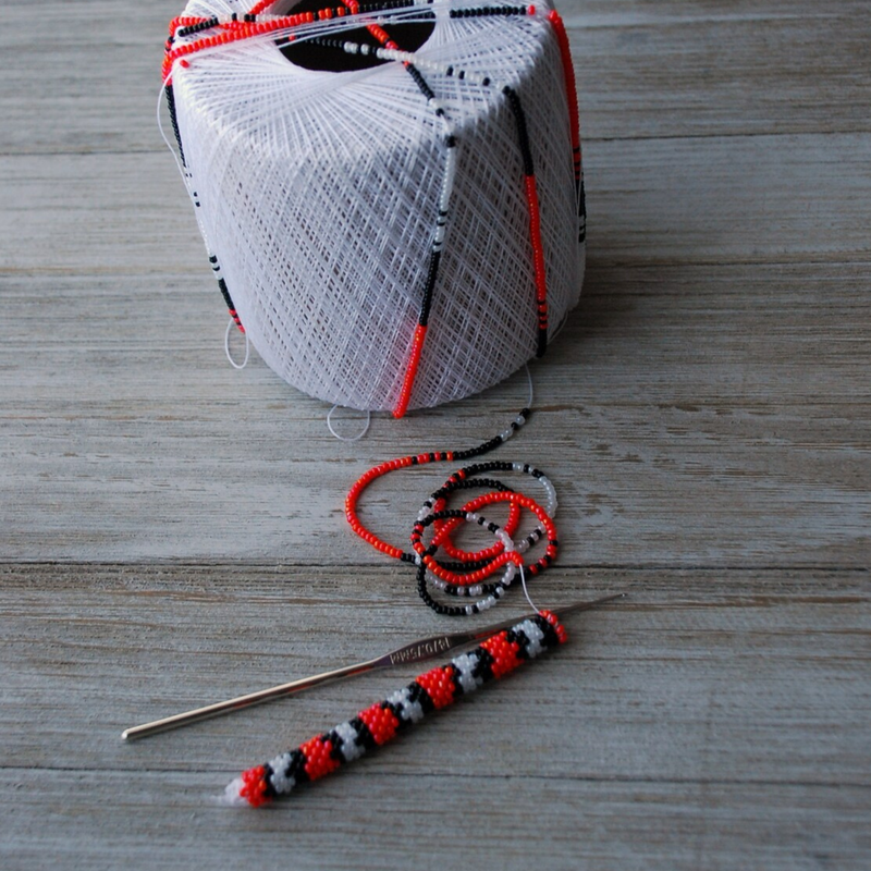 Bead Crochet Coral Snake Necklace/Bracelet Pattern