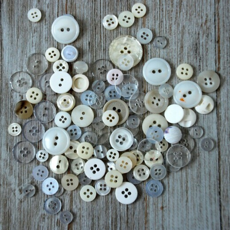 Lot of 10-20 mm Flat Dome Vintage Buttons