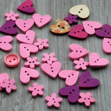 Mix 2-Hole Wooden Buttons