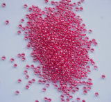 Pink C/L Red Czech Seed Beads, Size 10/0