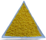 Opaque Yellow Luster Czech Seed Beads, Size 10/0