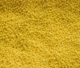 Opaque Yellow Luster Czech Seed Beads, Size 10/0